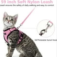 thumbnail image 6 of Pet Cat Cat leash Harness Escape Proof Soft Adjustable Vest Harnesses for Cats,Easy Control Breathable Reflective Strips Jacket (red,M), 6 of 7