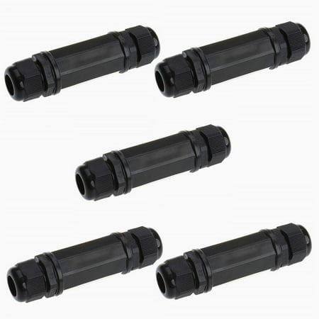 Anmbest 5 Pcs Connecteurs Étanches M22Z RJ45 cat55e6 8P8c IP67 Connecteur de Câble Ethernet Double Tête Adaptateur de Coupleur Extérieur Femelle vers