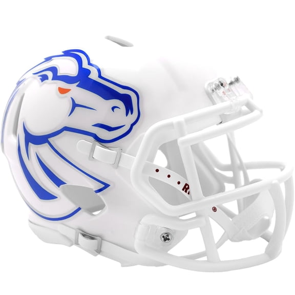 Boise State Broncos White 2024 Riddell NCAA Speed Mini Helmet