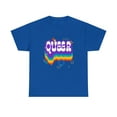thumbnail image 4 of Queer Tshirt Gay LGBTQ Flag Lesbian Gay Pride Month Rainbow Womens Plus Size Tops, 4 of 8