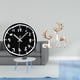 thumbnail image 2 of Reloj de pared acrílico decorativo moderno, silencioso, minimalista, con estatuas de renos , coleccionable, artesanal, para amantes de los cie, 2 of 8