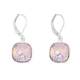 thumbnail image 1 of Arete para Mujer con Cristal Fino Swarovski en Forma de Cuadrado – Bañado en Rodio– Arete Elegante y Brillante, Aretes de Mujer de Moda– Joyería para Mujer de Moda– Regalo especial Ortiz Espinosa Temporada, 1 of 2