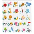 thumbnail image 3 of Ambesonne Science Shower Curtain, Animals, 69"Wx70"L, Multicolor, 3 of 3