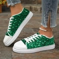 thumbnail image 2 of Women's Glitter Sparkly Sneakers Lace up Lightweight Comfortable Fashion Casual Walking Shoes, 2 of 7