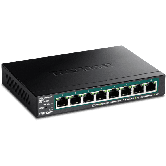 TRENDnet TPE-TG82ES 8-Port Gigabit EdgeSmart PoE  Switch
