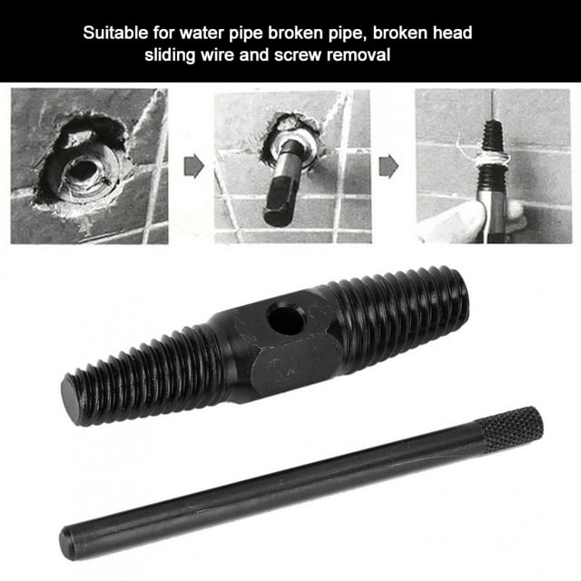 Damaged Screw Remover, Rustproof High Accuracy High Strength Pipe Broken Screw Extractor for G1/2in G3/4in Pipes