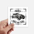 thumbnail image 1 of Classic Cars Hand Painted Pattern Sticker Square Waterproof Stickers Wallpaper Car Decal, 1 of 1