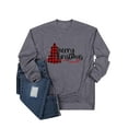 thumbnail image 4 of ManHanLi Women Christmas Letter Plaid Tree Print Long Sleeve Pockets Sweatshirt, 4 of 7
