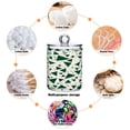 thumbnail image 4 of 2 Pack Green Small Triangles Qtip Holder Dispenser Clear Plastic Storage Apothecary Jars for Cotton Swabs Balls Pads Floss, 4 of 7