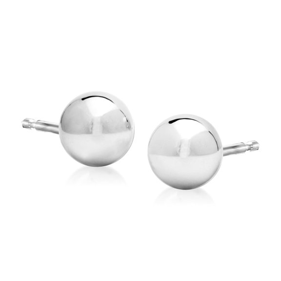 Ross-Simons 6mm 14kt White Gold Ball Stud Earrings, Women's, Adult