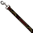 thumbnail image 2 of Marvel Comics Pet Leash, Dog Leash, Deadpools Chimichangas Star Logo Weathered Black Yellow Red, 4 Feet Long 0.5 Inch Wide, 2 of 4