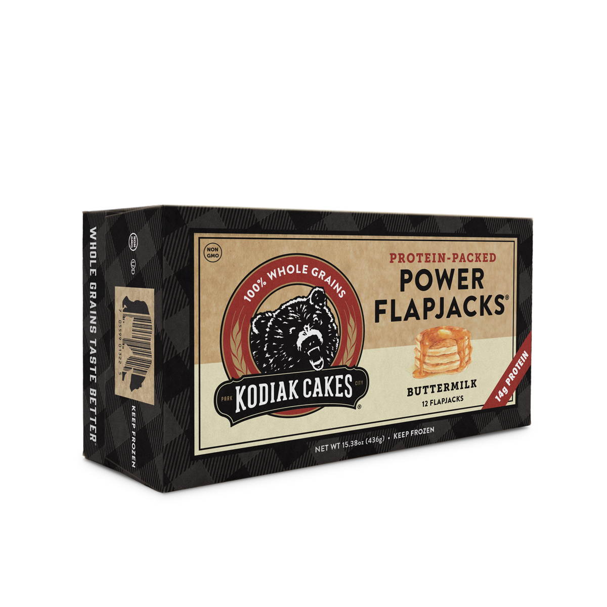 Kodiak Protein Packed Power Flapjacks Buttermilk Frozen Pancakes 12ct 