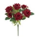 thumbnail image 2 of rosas artificiales rizadas | Ramo de novia de seda | Decoración del hogar, fotografía y decoración para fiestas | Blanco, rojo, rosa y vino, 2 of 6