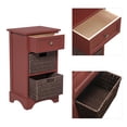 thumbnail image 6 of Bedroom Storage End Table with 1 Drawers and 2 Baskets, Side Tables Living Room - Multicolor, 6 of 8