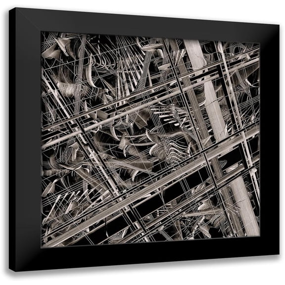 NADAL 15x15 Black Modern Framed Museum Art Print Titled - BW 1320913