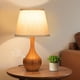 thumbnail image 1 of Lámparas de Mesa Táctiles Seealle para Velador, Lámparas Pequeñas Regulables de 3 Niveles para Dormitorio, Lámparas de Madera para Sala, Cuarto Infantil y Mesa Auxiliar (Bombilla LED Incluida), 1 of 8