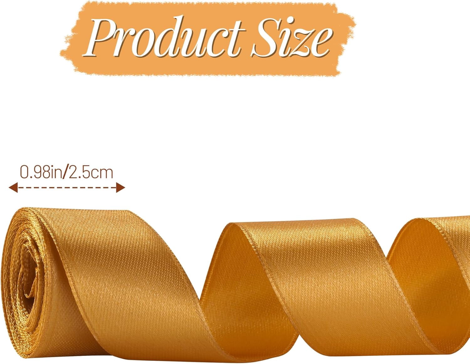 Rainbow Satin Ribbon, 1 Inch x 20 Rolls Total 100 Yards, Colorful Ribbon Perfect for Gift Wrapping, Flower Bouquets, Hair Bows Making, Wedding Decor, Christmas