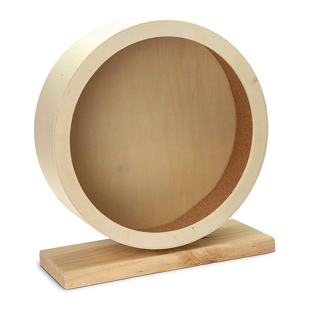 Sywqhk Rodillo para hámster, juguete para correr de madera, conejillo de Indias, jaula giratoria Gerbi (L) Sywqhk Para estrenar