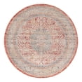 thumbnail image 3 of Unique Loom Noble Collection Area Rug - Henry (5' 1" Round Red/Blue), 3 of 9