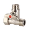 thumbnail image 2 of 1/2'' Ball Valve Tee Type Brass Plated Loose Joint Thick Pipe Fitting Connector For Water Faucet ,Long Lasting, 2 of 5