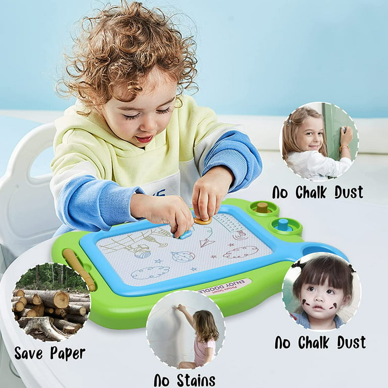 KIKIDEX Toddlers Toys Age 1-3, Magnetic Drawing Board, Toddler