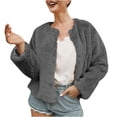 thumbnail image 1 of Chaqueta de abrigo de imitación cálida para mujer, chaqueta de invierno con cuello vuelto, ropa de abrigo corta Fridja  BV0+2292, 1 of 7