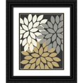 thumbnail image 1 of Robinson, Tamara 12x14 Black Ornate Wood Framed with Double Matting Museum Art Print Titled - Trio Flower Burst II, 1 of 4