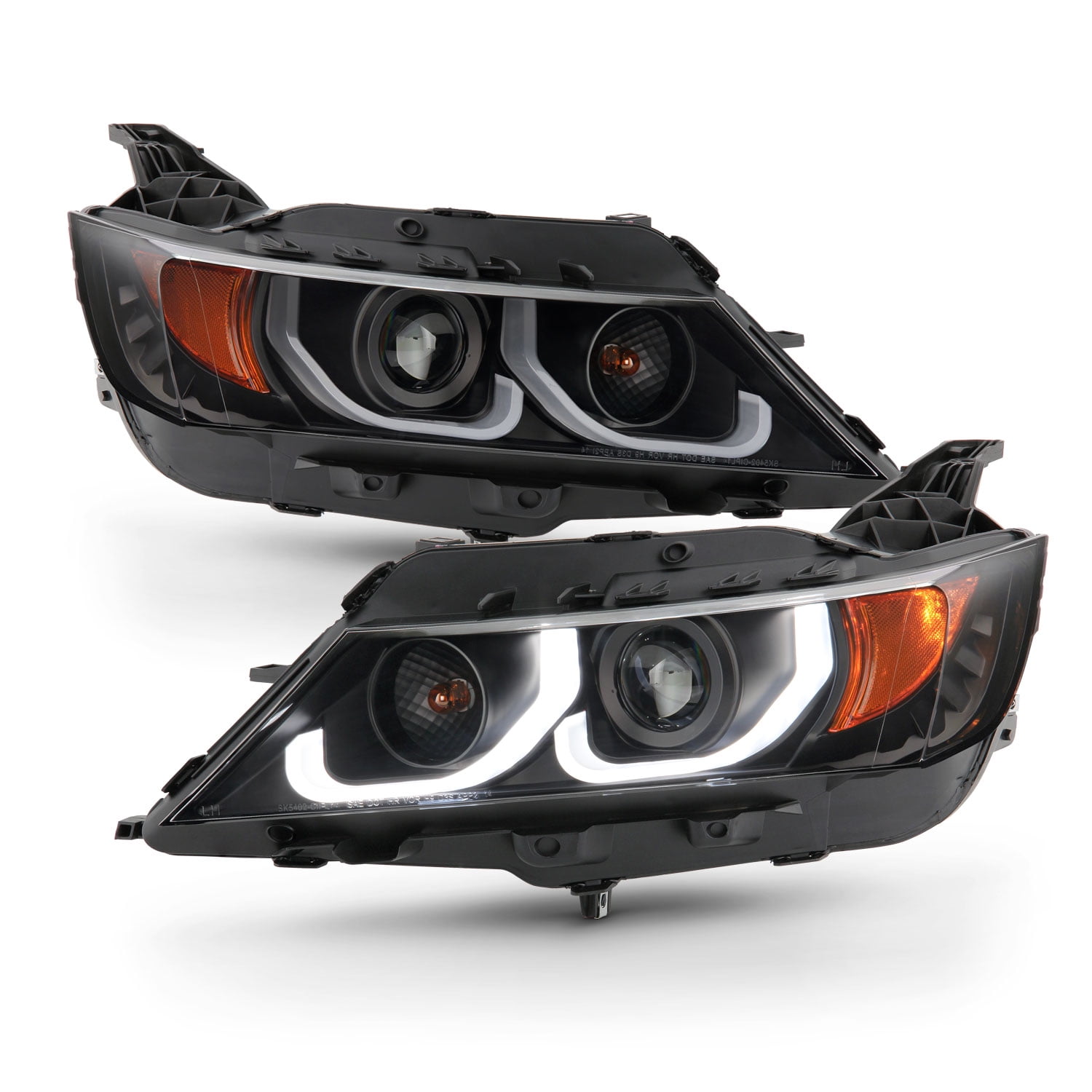 Halogen Headlights Headlamps Left & Right Pair Set NEW for 10-16 Cadillac SRX