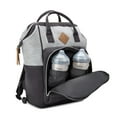 BB Gear Backpack Diaper Bag with Adjustable Shoulder Strap, Gray