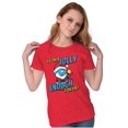 thumbnail image 4 of Grumpy Smurf Jolly Enough Xmas Santa Women's T Shirt Ladies Tee Brisco Brands S, 4 of 5