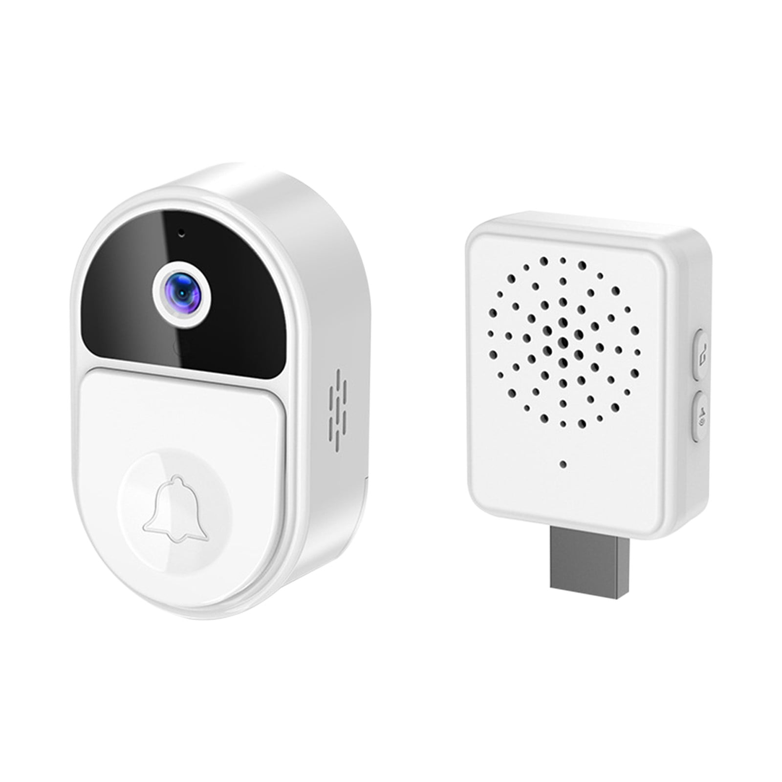 hoksml Christmas Clearance Deals Electronics Smart Wireless Remote Video Doorbell Intelligent Visual Doorbell Home Intercom HD Night Vision Wifi Rechargeable Security Door Doorbell Clearance