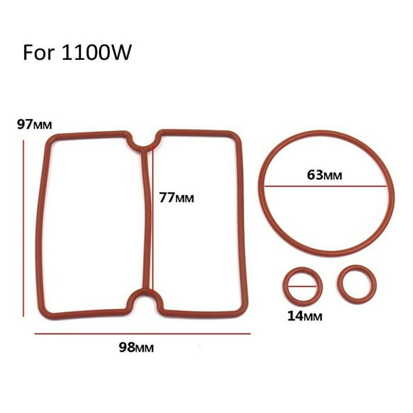 Chendee 4Pcs/Set Nitrile Rubber Sealing Ring For Oil Air Compressor Cylinder Head,1100W
