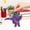 Purple, variant on 3D Printed Articulated Cartoon Cat Figurine Multi-Color Desktop Ornament, Whimsical Feline Sculpture for Stress Relief and Modern Home Decor White