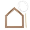 thumbnail image 1 of BEADCEST Cadre Brodé 1 Ensemble pour Offrir avec Support d'Exposition Beige, 1 of 6