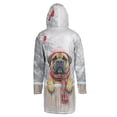 thumbnail image 2 of Playful Bullmastiff Welcomes Winter Snowy Day with Cardinal Bird All Over Print 3D Hooded Duffle Toggle Coat Dog Lover - 2017, 2 of 6