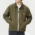 thumbnail image 3 of Birdeem Men's Retro Style Zipper Opening and Closing Work Jacket Long Sleeve Turn-Down Collar Coat, 3 of 12