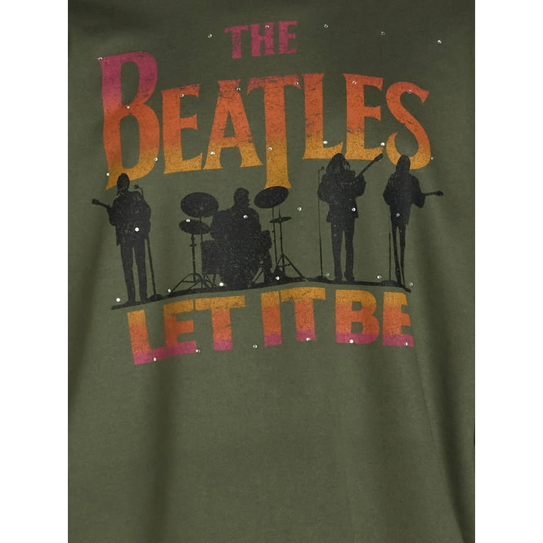 Time and Tru Women's Beatles Graphic Pullover Sweatshirt Time and Tru Women's Beatles Graphic Pullover Sweatshirt