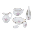 thumbnail image 3 of 8 piezas 1:12 miniatura DIY casa de muñecas muebles componentes accesorios baño rosa porcelana rosa, 3 of 14