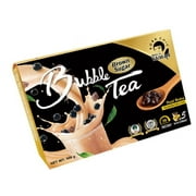 BOBA CHiC Instant Bubble tea kit - Real BOBA Ready in 30 seconds Brown Sugar Flavor boba - Premium Tea - Authentic Okinawa Brown Sugar Milk Tea- 5 sets to make 5 cups of 16oz large servings