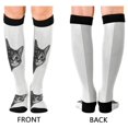 thumbnail image 4 of FORMRS Womens Knee High Socks Casual Long Thick Travel Daily Wear, 1 Pair, Black Cute Cat, 4 of 6