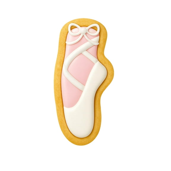 Ballet Shoe Cookie Cutter - 4x1.8" Elegant Dance Kitchen Baking Tool