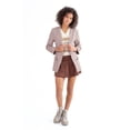thumbnail image 3 of Ragstock Brown Mini Plaid Blazer, 3 of 4