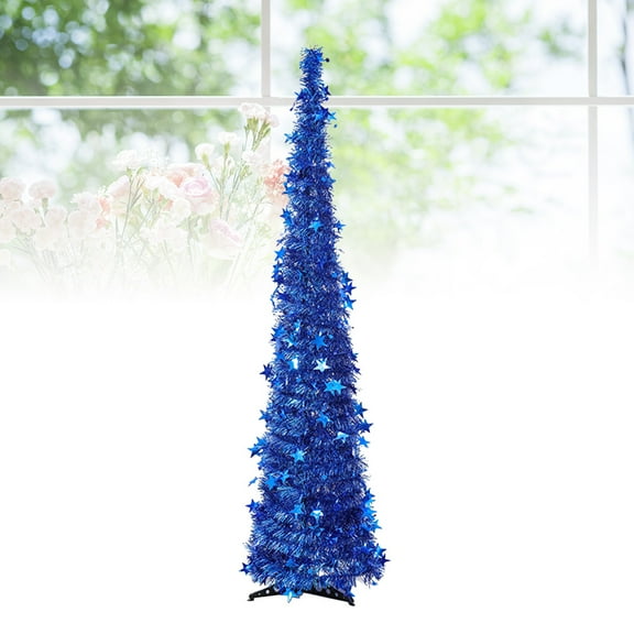 MLINS  120 Cm Folding Christmas Tree Bright Color Telescopic