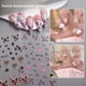 thumbnail image 2 of Pegatinas para uñas con diseño de gato con lazo rosa, estilo francés, de leopardo, para esmaltado de uñas, de bellas artes, para manicura, 2 of 4