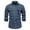 Dark Blue, variant on Men's Washed Denim Jacket Classic Slim Fit Long Sleeve Stylish Casual Coat with Pockets for Outdoor