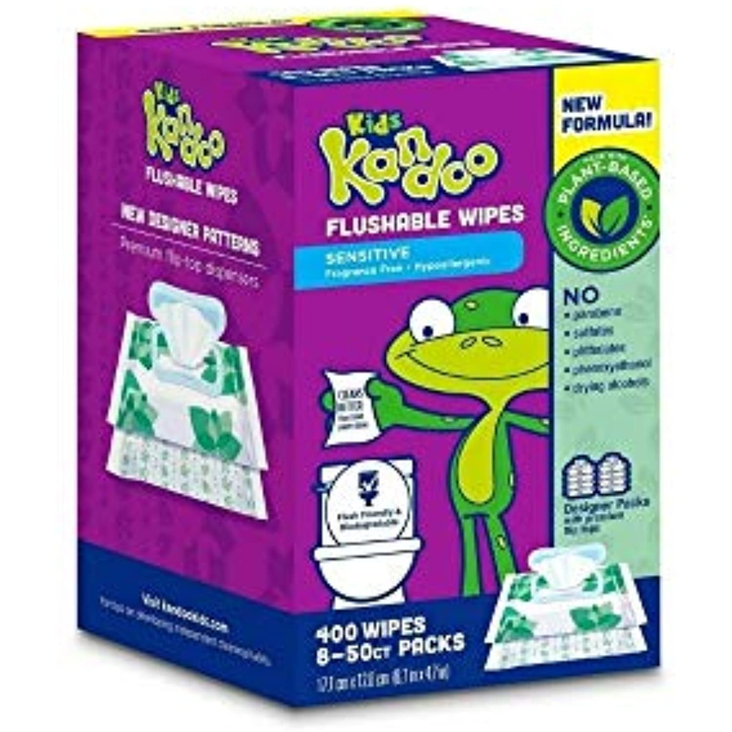 Kandoo Flushable Wipes with Flip Top - 400ct