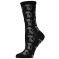thumbnail image 2 of MeMoi Sweet & Scary Black Cat Halloween Crew Socks - Womens - Female, 2 of 2