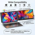 thumbnail image 3 of TUTT Rallonge d'Écran d'Ordinateur Portable 14” – Moniteur Portable IPS Double FHD 1080P pour Ordinateurs Portables (13”–17”) P6, 3 of 10