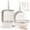 White 18pcs, variant on Gipp 18pcs kitchen cookware sets, Non Stick Pots and Pans Set with Removable Handle, Oven & Dishwasher Safe,Induction Cookware