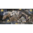 thumbnail image 2 of Wiley, Marta 32x17 Black Ornate Wood Framed with Double Matting Museum Art Print Titled - Horse Print Silkscreen, 2 of 4